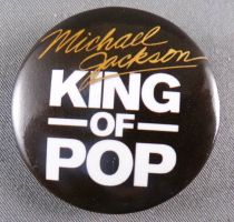 Michael Jackson - Badge Plastique 3,8cm - King of Pop