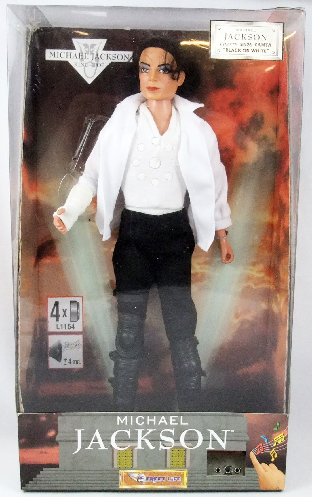 Michael Jackson King Of Pop 12 Collectible Doll Black Or White