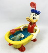 Mickey and Friends - Vintage Plastic Animated Figure - Donald Duck in his Bathtub