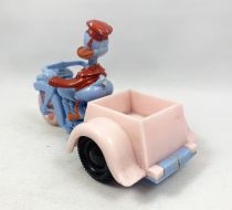 Mickey and Friends - Vintage Plastic Figure - Donald Duck in Motorbike