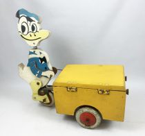 Mickey and friends - Wooden Pull-up Toy - Donald Duck and Huey in Addbike