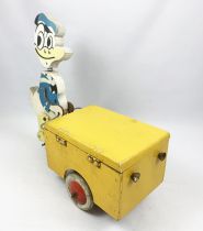 Mickey and friends - Wooden Pull-up Toy - Donald Duck and Huey in Addbike