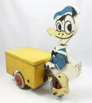 Mickey and friends - Wooden Pull-up Toy - Donald Duck and Huey in Addbike