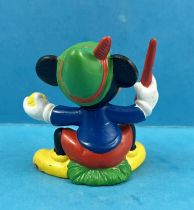 Mickey et ses amis - Figurine PVC Bully 1985 - Mickey peignant des oeufs de Pâques