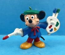 Mickey et ses amis - Figurine PVC Bully 1985 - Mickey Peintre