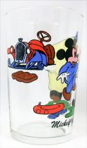 Mickey et ses Amis - Verre à moutarde Amora - 1930 Mickey Garagiste