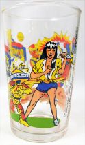 Mighty Morphin Power Rangers - Amora drinking glass \ Yellow Ranger Trini\ 