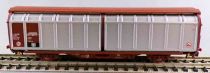 Minitrix 11484 Ech N Sncf Wagon Parois Coulissantes 2 Essieux Habillns 01 87 245 7 006-6 Marron TBE Blister