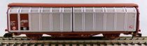 Minitrix 11484 N Scale Sncf Sliding Sides Wagon 2 Axles Habillns 01 87 245 7 006-6 Brown VG Package