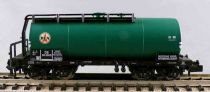 Minitrix 15420-16 Ech N Db Wagon Citerne à Bogies Vert DEA 580 986 Neuf Boite