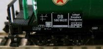 Minitrix 15420-18 Ech N Db Wagon Citerne à Bogies Vert DEA 580 982 Neuf Boite