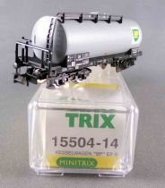 Minitrix 15504-14 Ech N Db Wagon Citerne à Bogies Gris BP Neuf Boite