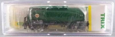 Minitrix 15504-18 Ech N Db Wagon Citerne  Bogies Vert DEA Neuf Boite