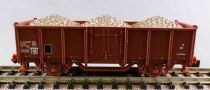 Minitrix 180?? Ech N Sncf Wagon Tombereau 2 Essieux Uic E 01 87 505 0 319-7 Marron Neuf Blister