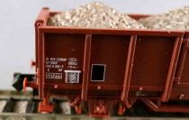 Minitrix 180?? Ech N Sncf Wagon Tombereau 2 Essieux Uic E 01 87 505 0 319-7 Marron Neuf Blister