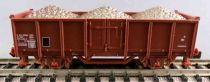 Minitrix 180?? Ech N Sncf Wagon Tombereau 2 Essieux Uic E 01 87 505 0 319-7 Marron Neuf Blister