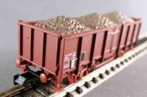 Minitrix 180?? Ech N Sncf Wagon Tombereau 2 Essieux Uic E 01 87 505 0 319-7 Marron Neuf Blister