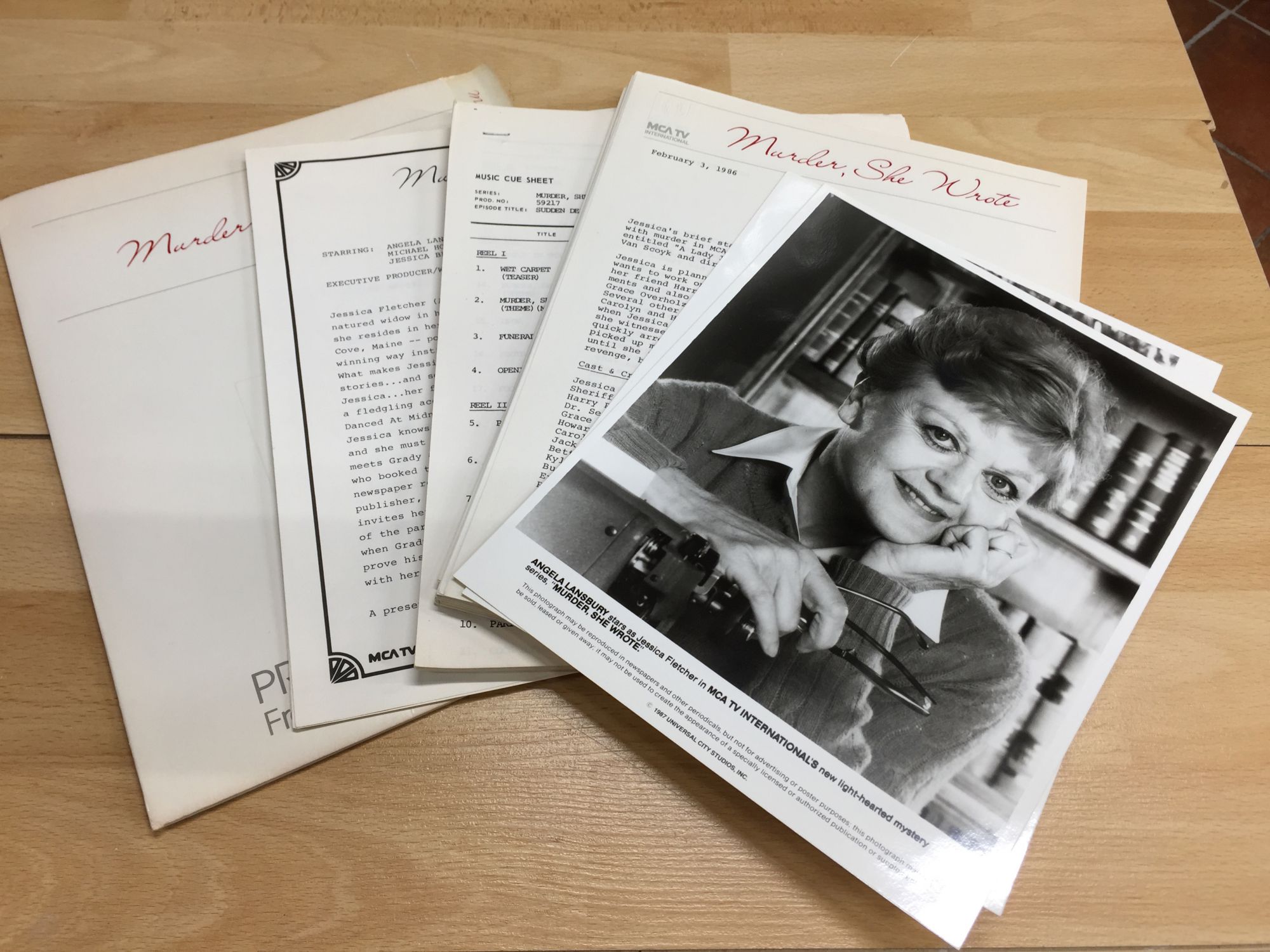 Murder, She Wrote - Press Kit Include 2 B&W Photos And Productions ...