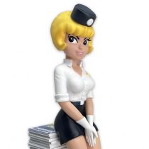 Natacha Hôtesse de l\'Air \ Stack of Albums\  - 9inch Resin Statue - Collectoys