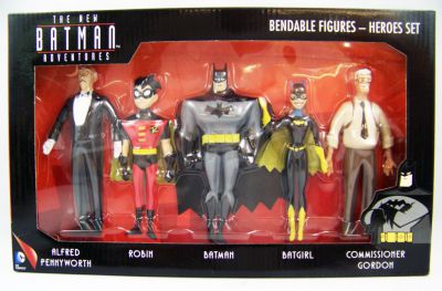 NJCroce - The New Batman Adventures - Bendable Figures - Heroes Set