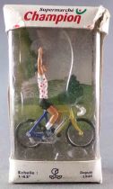 Norev CC4583 - Cyclist Tour De France Polka Dot Jersey Champion Supermarkets Advertising Figure MIB