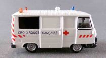 Norev Micro Miniature 472107 Ho 1/87 Peugeot J9 Ambulance Croix Rouge Française Neuf Boite