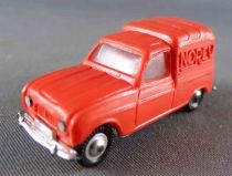 Norev Micro Miniature N°513 Ho 1/86 Renault 4L Fourgonnette Orange