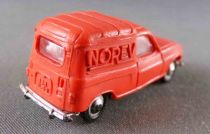 Norev Micro Miniature N°513 Ho 1/86 Renault 4L Fourgonnette Orange