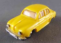 Norev Micro-Miniatures N°508 Ho 1/86 Renault Dauphine Jaune Roues Métallisées