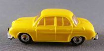 Norev Micro-Miniatures N°508 Ho 1/86 Renault Dauphine Jaune Roues Métallisées