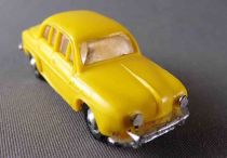 Norev Micro-Miniatures N°508 Ho 1/86 Renault Dauphine Jaune Roues Métallisées