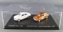 Norev Universal Hobbies for Atlas Ho 1/87 1965 Peugeot 204 + 1967 Peugeot 204 Esso Mint in box