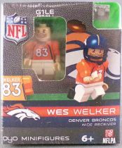 Oyo - US Football NFL -  G1LE Series 1 Minifigure - Wes Welker #83 Denver Broncos Wide Receiver Mint in Sealed Box