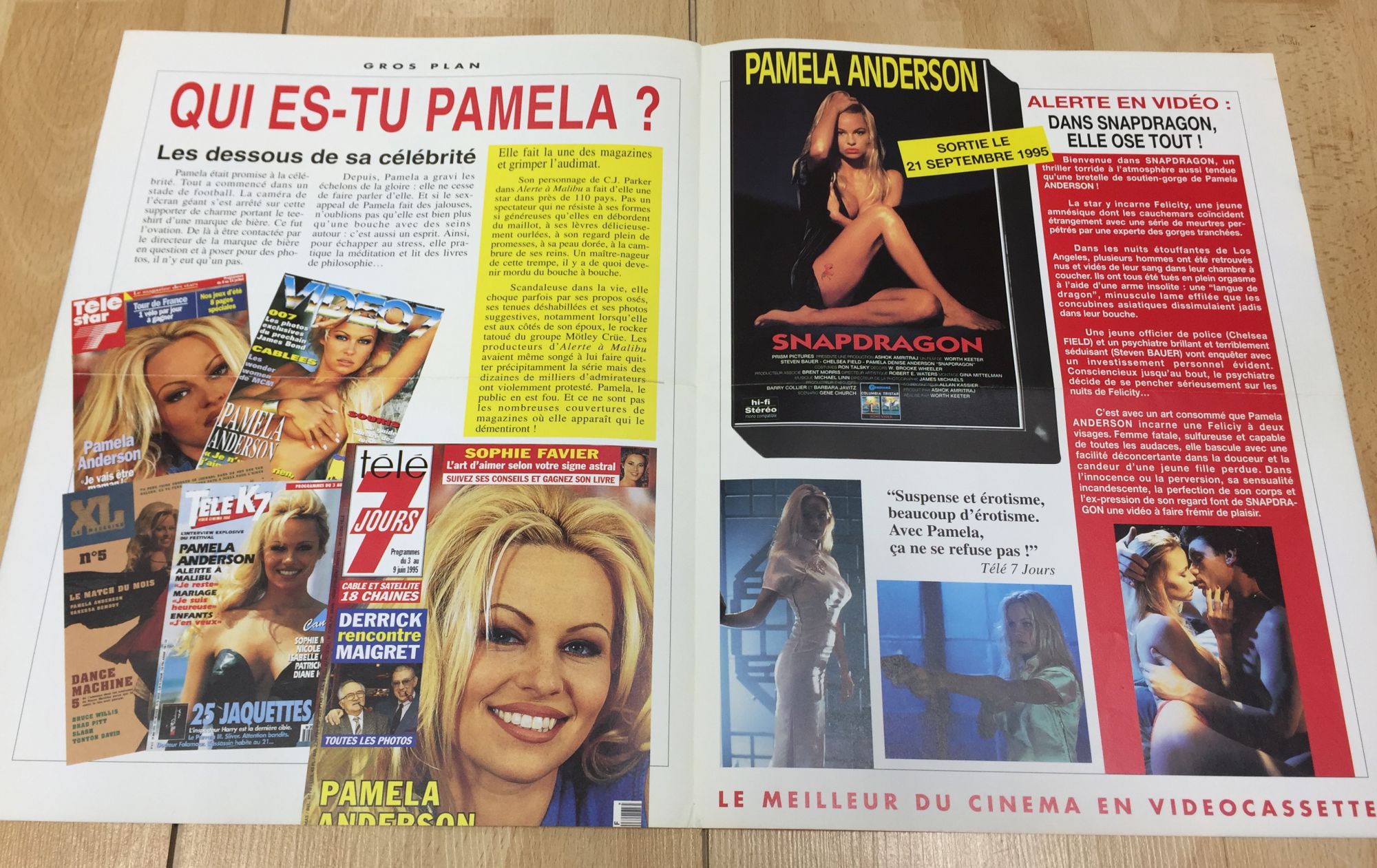 Pamela Anderson Snapdragon (1995) - 4 Pages Promo Journal