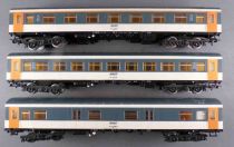 Piko Ho Sncf Set of 3 Coorail Coaches 1st Cl B9c9X + 2nd Cl B10 + Van Dd2