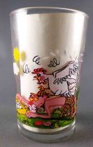 Pink Panther - Amora mustard glass 1983 - Pink Golfing with Eggs