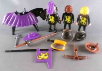 Playmobil 3669 - Knights (1993) - Mounted Purple Dragon Knight & Squires Complete Boxed