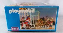 Playmobil 3674 - Moyen Age - Transport de Prisonnier Complet en Boite 1993