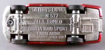 Politoys-E Export N° 577 Alfa Romeo Giulia 1600 Sport Pininfarina Rouge sans Boite 1/43