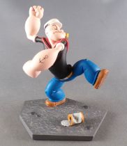 Popeye - Attakus Bombyx - Scene with a Set of 4 Resin Mini Statues - Popeye Olive Swee\'Pea Bluto