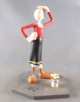 Popeye - Attakus Bombyx - Scene with a Set of 4 Resin Mini Statues - Popeye Olive Swee\'Pea Bluto