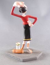 Popeye - Attakus Bombyx - Scene with a Set of 4 Resin Mini Statues - Popeye Olive Swee\'Pea Bluto