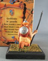 Puchol - Figurine Plastique 60mm - Huns Mongol Agenouillé Lance Neuf Boite