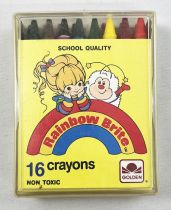 Rainbow Brite - 16 Crayons Boxed / Boite de 16 Crayons - Golden 1984