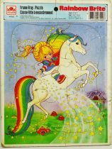 Rainbow Brite - Frame-tray jigsaw puzzle 9 pieces 28x21cm - Golden 1983