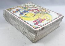 Rainbow Brite / Iridella - Lot de 10 Cahiers Scolaires (15x20.5cm) Modèle B (cellophané) - Mattel / Hallmark 1986