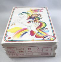 Rainbow Brite / Iridella - Lot de 12 Cahiers Scolaires (15x20.5cm) Modèle C (cellophané) - Mattel / Hallmark 1986