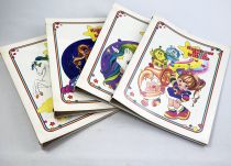 Rainbow Brite / Iridella - Set of 4 School Binders (7\ x9\ ) - Mattel / Hallmark 1985