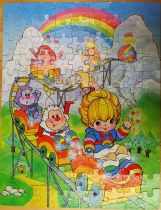 Rainbow Brite - jigsaw puzzle 100 pieces 36X46cm \ The Rainbow Mine Train\  - Golden 1983