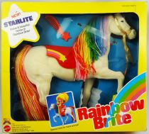 Rainbow Brite - Mattel - 9\  Doll - Starlite Horse \ flocked hard body\  (Box USA)